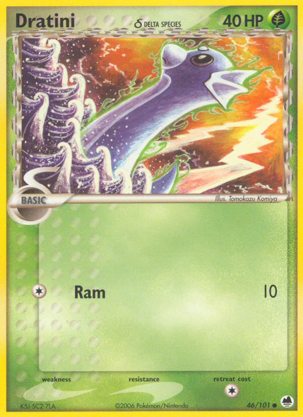 Dratini (46/101) (Delta Species) [EX: Dragon Frontiers] - Destination Retro
