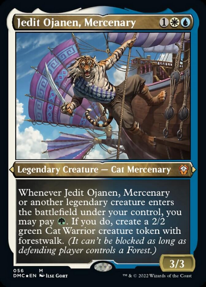 Jedit Ojanen, Mercenary (Foil Etched) [Dominaria United Commander] - Destination Retro