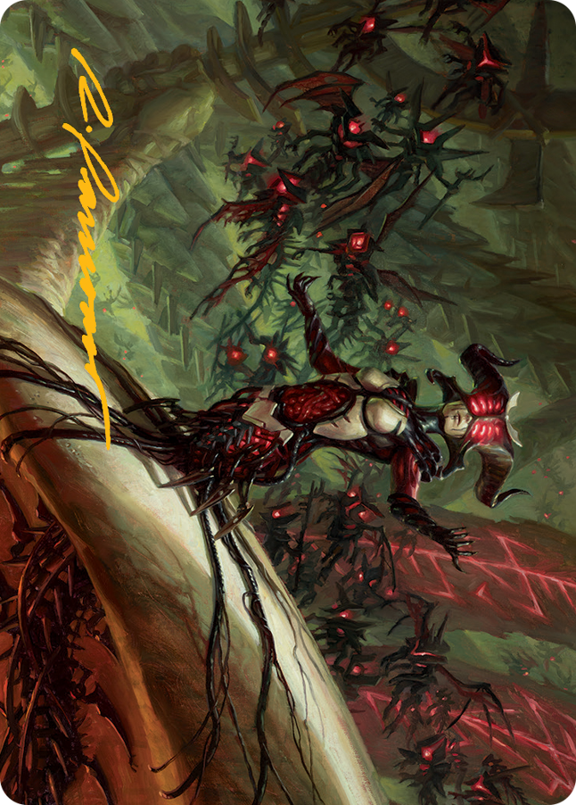 Sheoldred Art Card (Gold-Stamped Signature) [March of the Machine Art Series] - Destination Retro