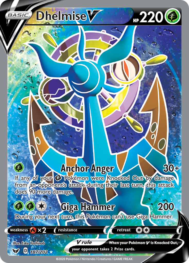 Dhelmise V (187/202) [Sword & Shield: Base Set] - Destination Retro