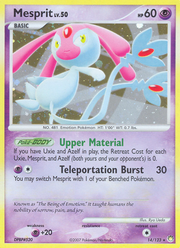Mesprit (14/123) [Diamond & Pearl: Mysterious Treasures] - Destination Retro