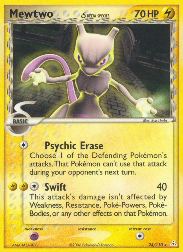 Mewtwo (24/110) (Delta Species) [EX: Holon Phantoms] - Destination Retro