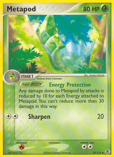 Metapod (39/112) [EX: FireRed & LeafGreen] - Destination Retro