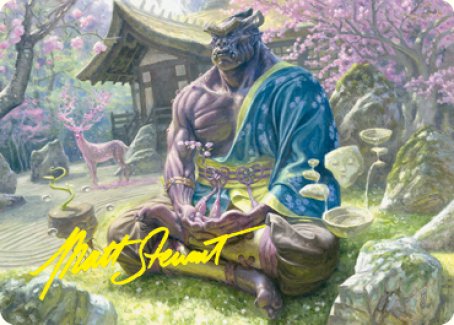 Kosei, Penitent Warlord Art Card (Gold-Stamped Signature) [Kamigawa: Neon Dynasty Art Series] - Destination Retro