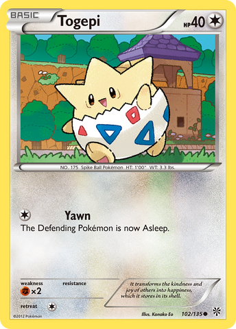 Togepi (102/135) [Black & White: Plasma Storm] - Destination Retro
