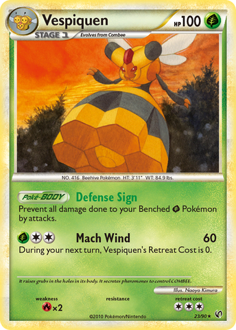 Vespiquen (23/90) [HeartGold & SoulSilver: Undaunted] - Destination Retro