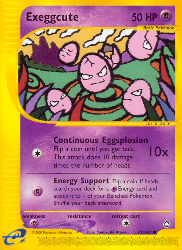 Exeggcute (77/147) [Aquapolis] - Destination Retro