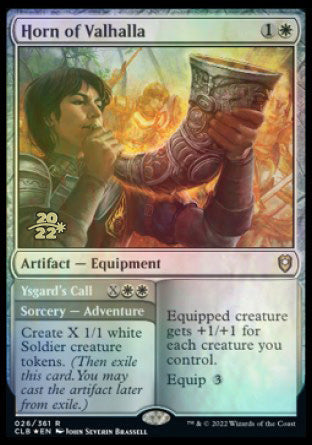 Horn of Valhalla // Ysgard's Call [Commander Legends: Battle for Baldur's Gate Prerelease Promos] - Destination Retro