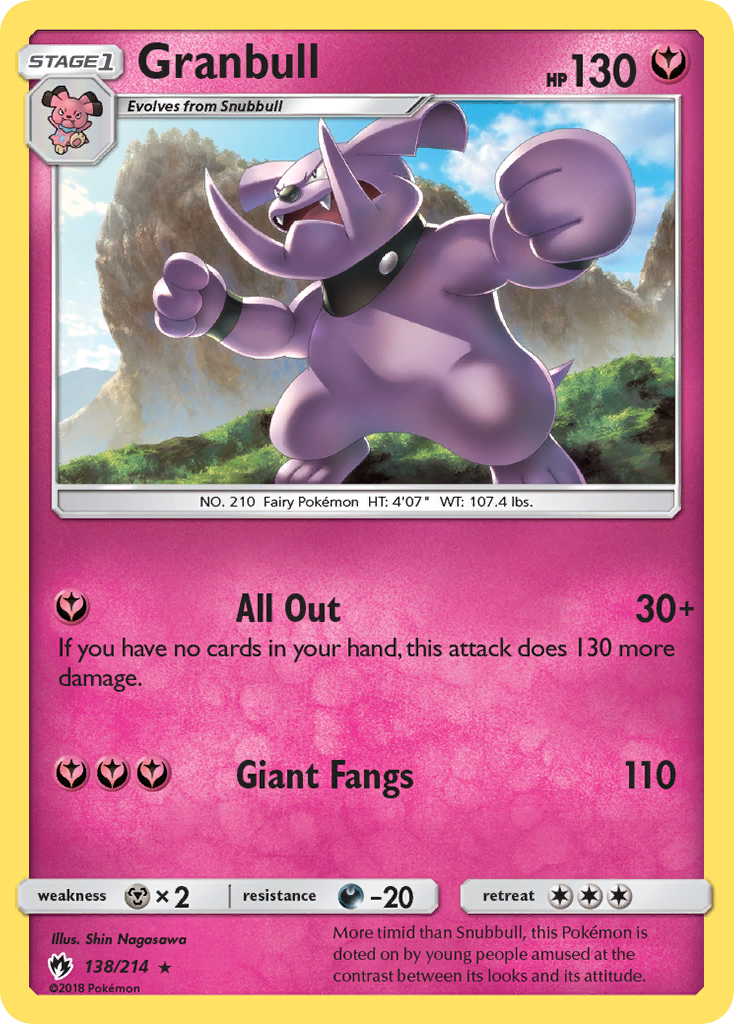 Granbull (138/214) [Sun & Moon: Lost Thunder] - Destination Retro