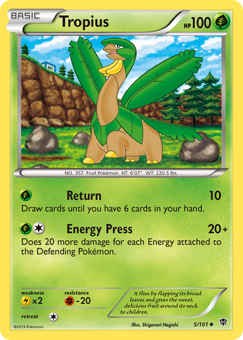 Tropius (5/101) [Black & White: Plasma Blast] - Destination Retro