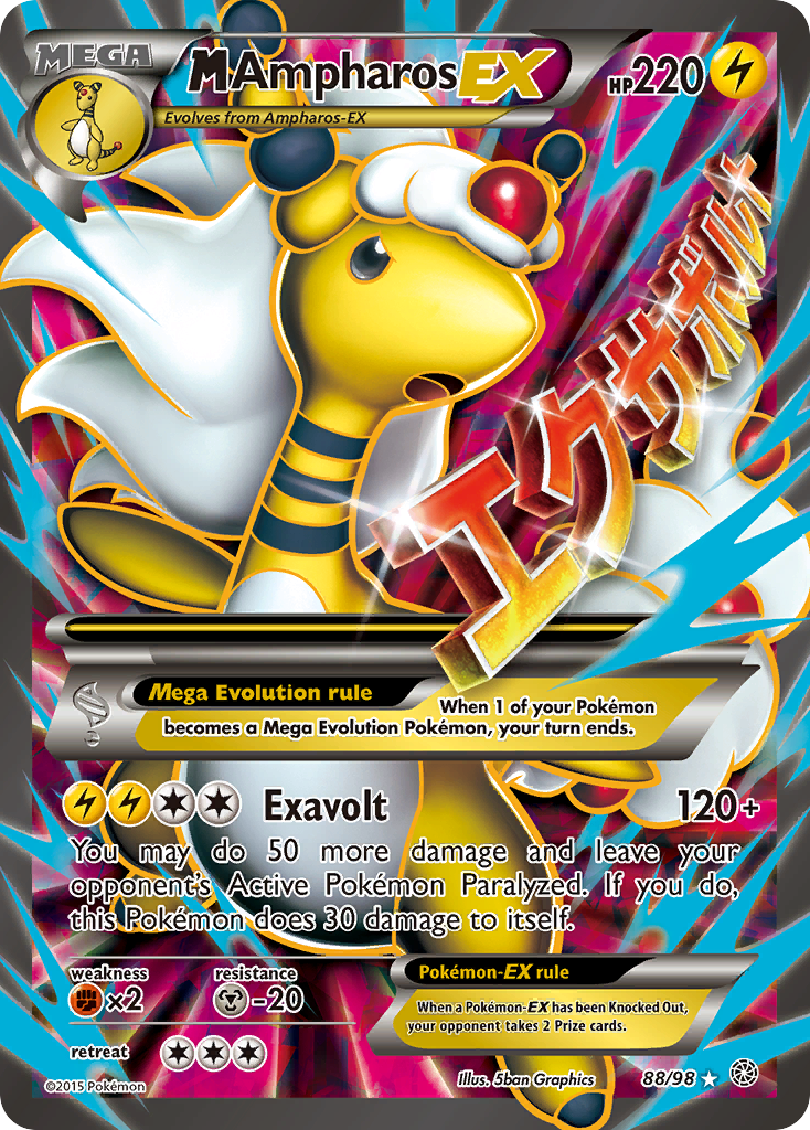 M Ampharos EX (88/98) [XY: Ancient Origins] - Destination Retro