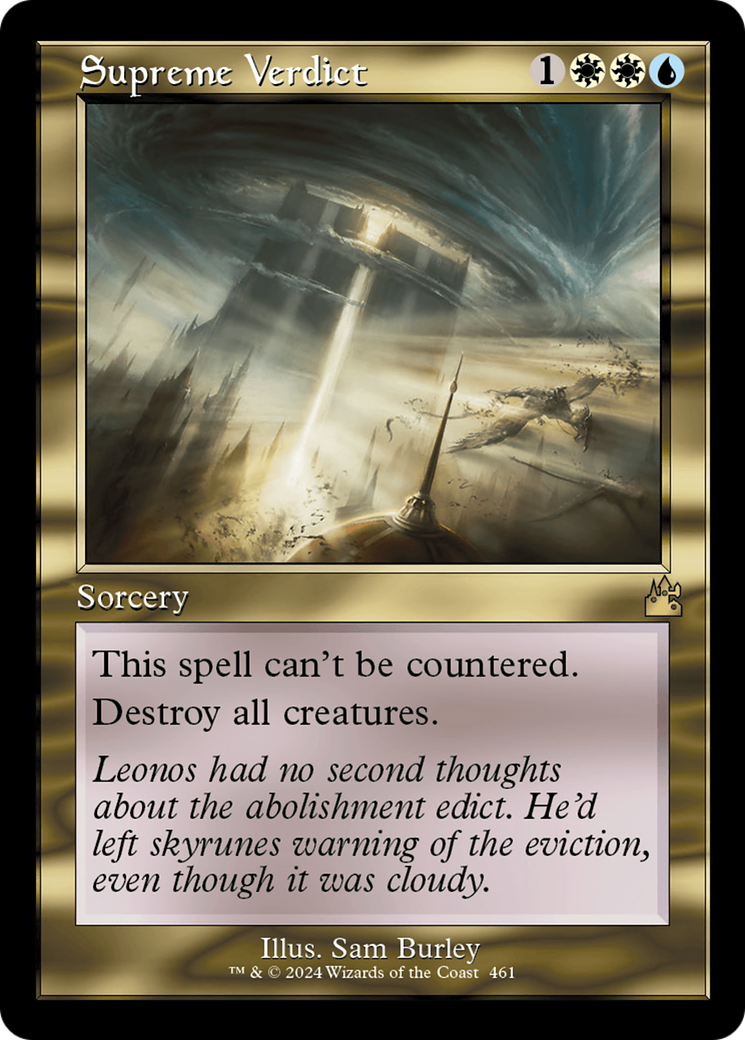 Supreme Verdict (Retro Frame) [Ravnica Remastered] - Destination Retro
