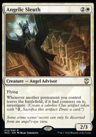Angelic Sleuth (Promo Pack) [Streets of New Capenna Commander Promos] - Destination Retro