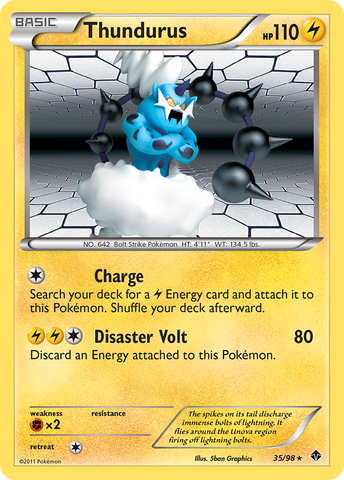 Thundurus (35/98) [Black & White: Emerging Powers] - Destination Retro