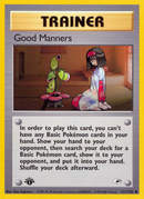 Good Manners (111/132) [Gym Heroes 1st Edition] - Destination Retro