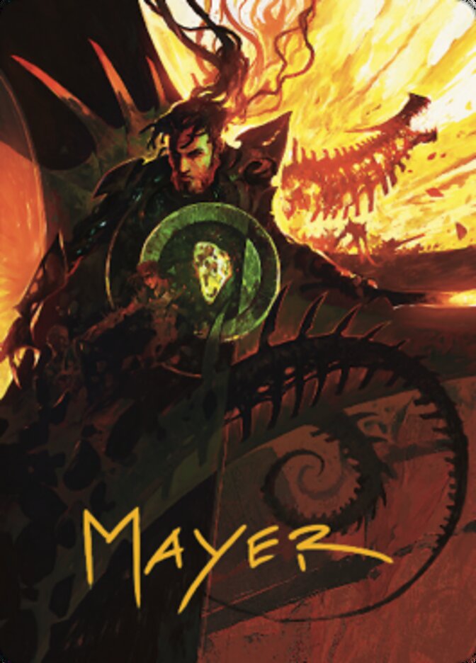 Mishra's Command Art Card (Gold-Stamped Signature) [The Brothers' War Art Series] - Destination Retro