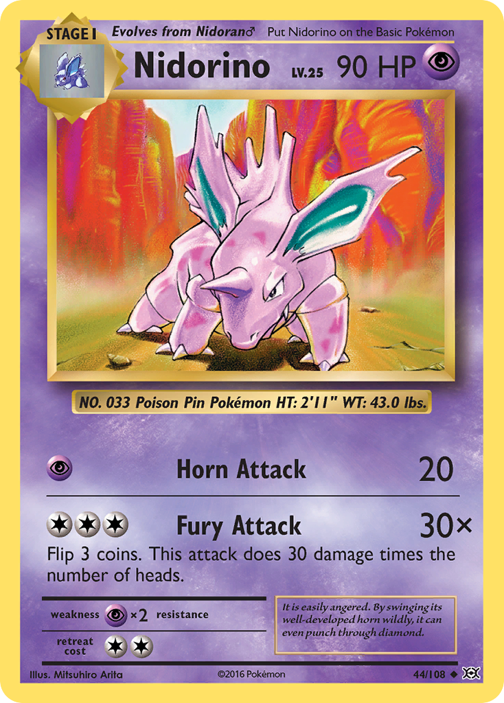 Nidorino (44/108) [XY: Evolutions] - Destination Retro