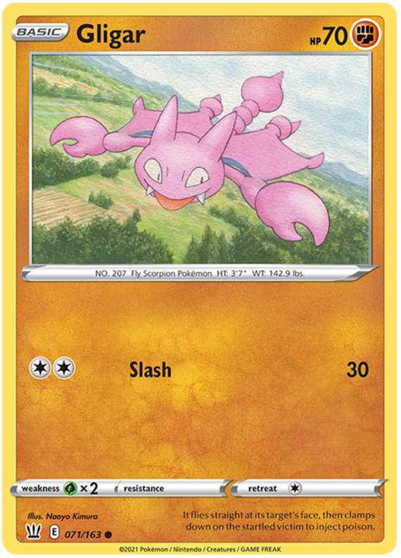 Gligar (071/163) [Sword & Shield: Battle Styles] - Destination Retro