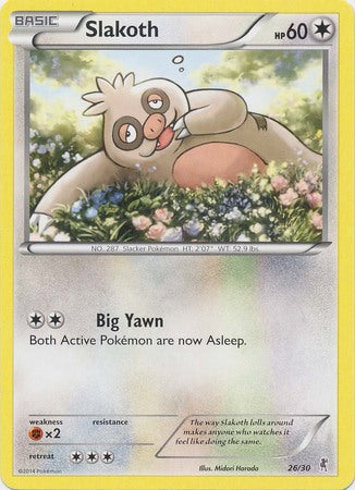 Slakoth (26/30) [XY: Trainer Kit - Bisharp & Wigglytuff] - Destination Retro