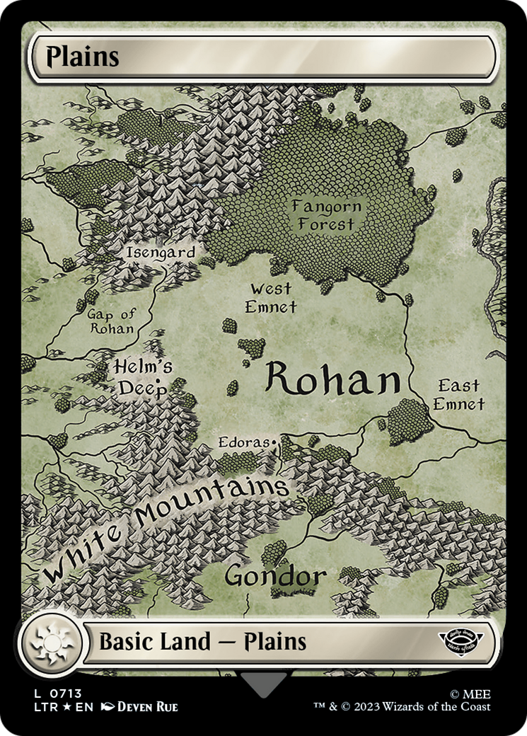 Plains (0713) (Surge Foil) [The Lord of the Rings: Tales of Middle-Earth] - Destination Retro