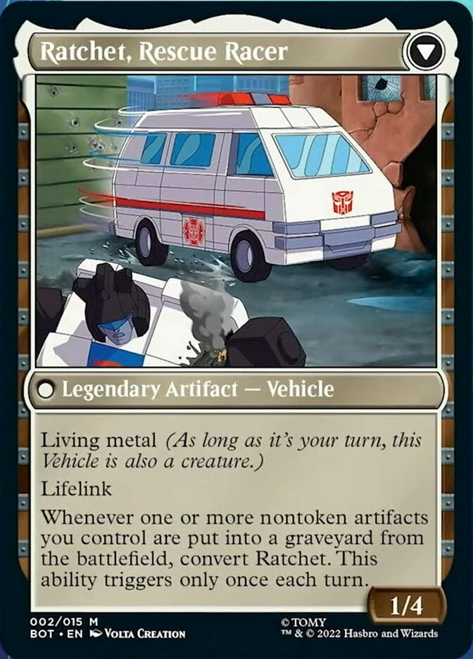 Ratchet, Field Medic // Ratchet, Rescue Racer [Universes Beyond: Transformers] - Destination Retro