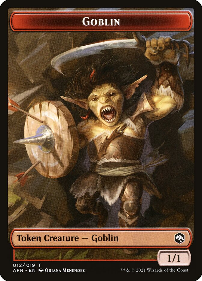 Goblin (012) // Blood (017) Double-sided Token [Challenger Decks 2022 Tokens] - Destination Retro