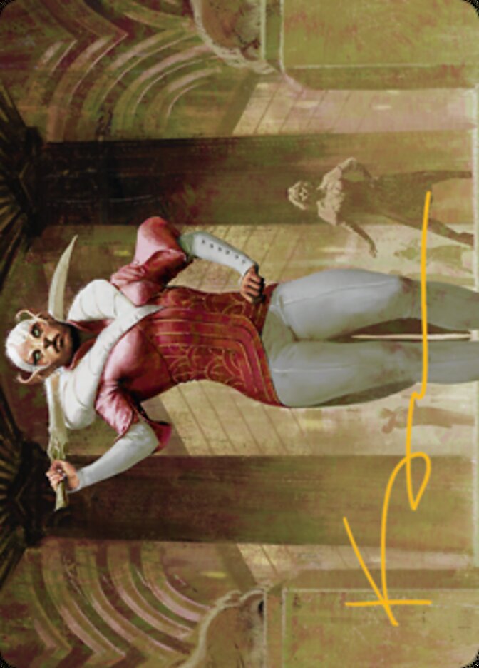 Mage's Attendant Art Card (Gold-Stamped Signature) [Streets of New Capenna Art Series] - Destination Retro
