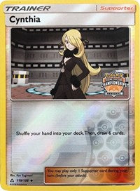 Cynthia (119/156) (Staff Regional Championship Promo) [Sun & Moon: Ultra Prism] - Destination Retro