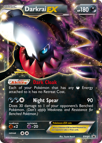 Darkrai EX (BW46) [Black & White: Black Star Promos] - Destination Retro
