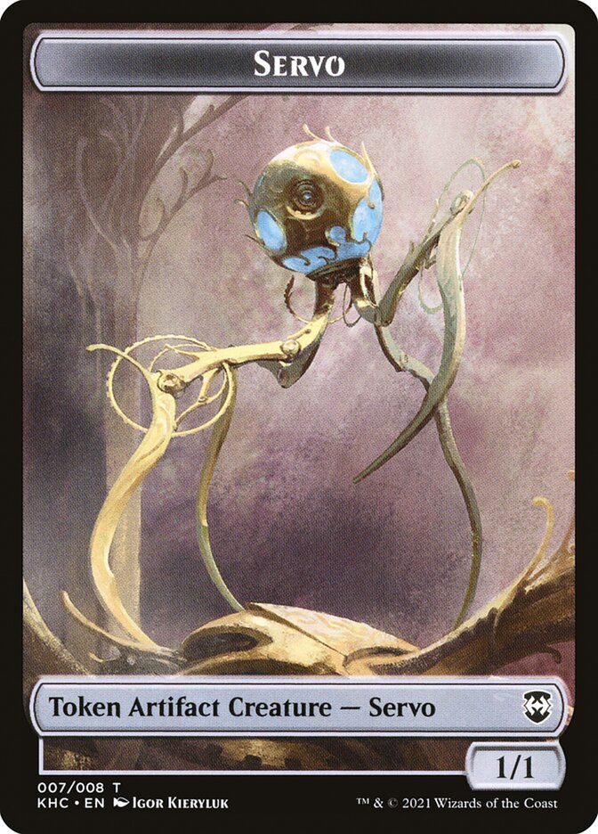 Elf Warrior // Servo Double-sided Token [Kaldheim Commander Tokens] - Destination Retro