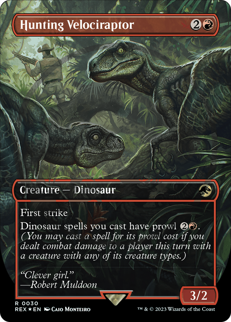 Hunting Velociraptor Emblem (Borderless) [Jurassic World Collection Tokens] - Destination Retro