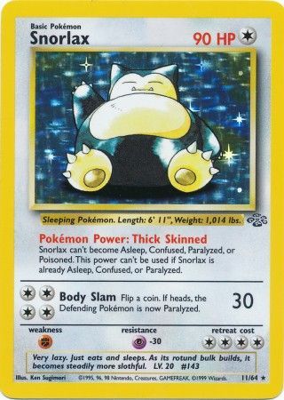 Snorlax (11/64) [Jungle Unlimited] - Destination Retro