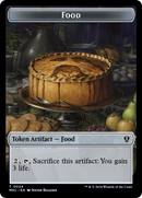 Clue // Food Double-Sided Token [Murders at Karlov Manor Commander Tokens] - Destination Retro