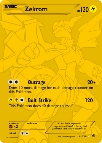 Zekrom (115/113) [Black & White: Legendary Treasures] - Destination Retro