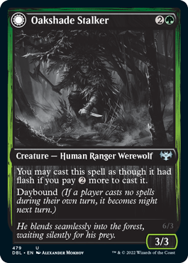 Oakshade Stalker // Moonlit Ambusher [Innistrad: Double Feature] - Destination Retro