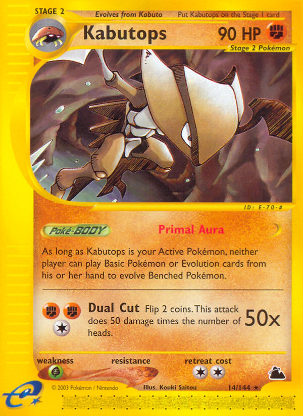 Kabutops (14/144) [Skyridge] - Destination Retro
