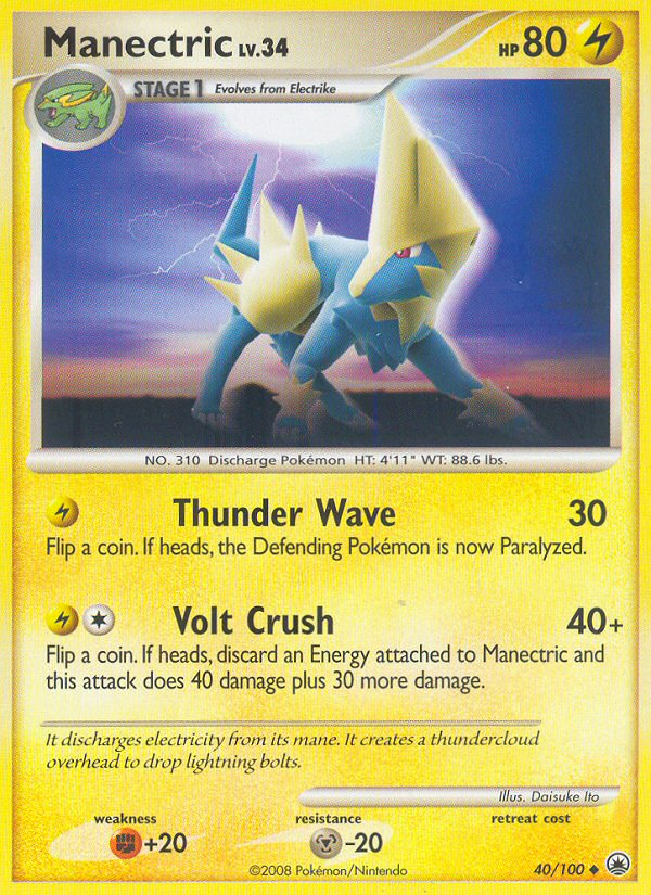 Manectric (40/100) [Diamond & Pearl: Majestic Dawn] - Destination Retro
