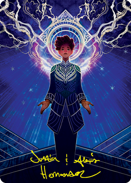 Brainstorm Art Card (Gold-Stamped Signature) [Strixhaven: School of Mages Art Series] - Destination Retro