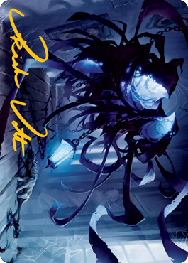 Spectral Adversary Art Card (Gold-Stamped Signature) [Innistrad: Midnight Hunt Art Series] - Destination Retro