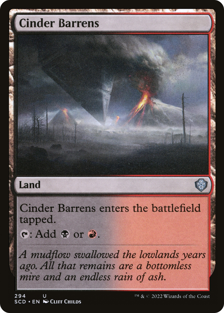 Cinder Barrens [Starter Commander Decks] - Destination Retro