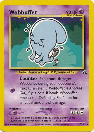Wobbuffet (35/75) [Neo Discovery Unlimited] - Destination Retro