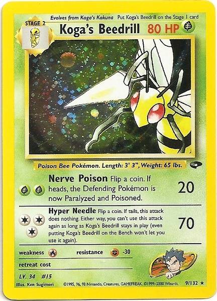 Koga's Beedrill (9/132) [Gym Challenge Unlimited] - Destination Retro