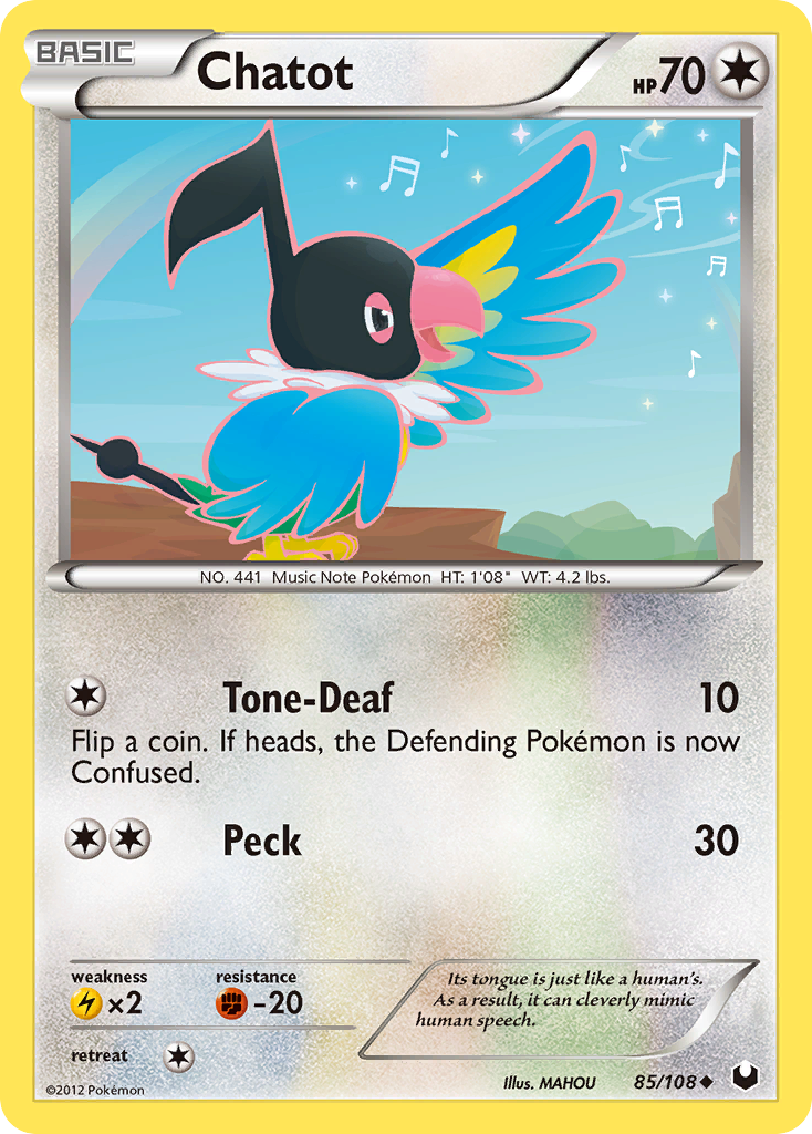 Chatot (85/108) [Black & White: Dark Explorers] - Destination Retro