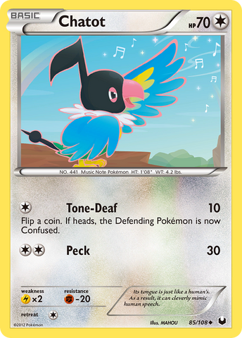 Chatot (85/108) [Black & White: Dark Explorers] - Destination Retro