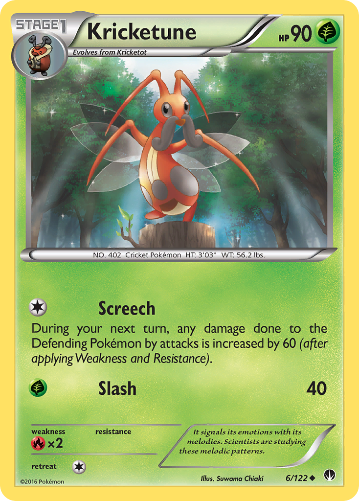Kricketune (6/122) [XY: BREAKpoint] - Destination Retro