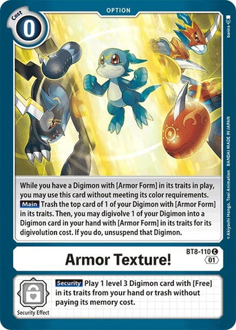 Armor Texture! [BT8-110] [Revision Pack Cards] - Destination Retro