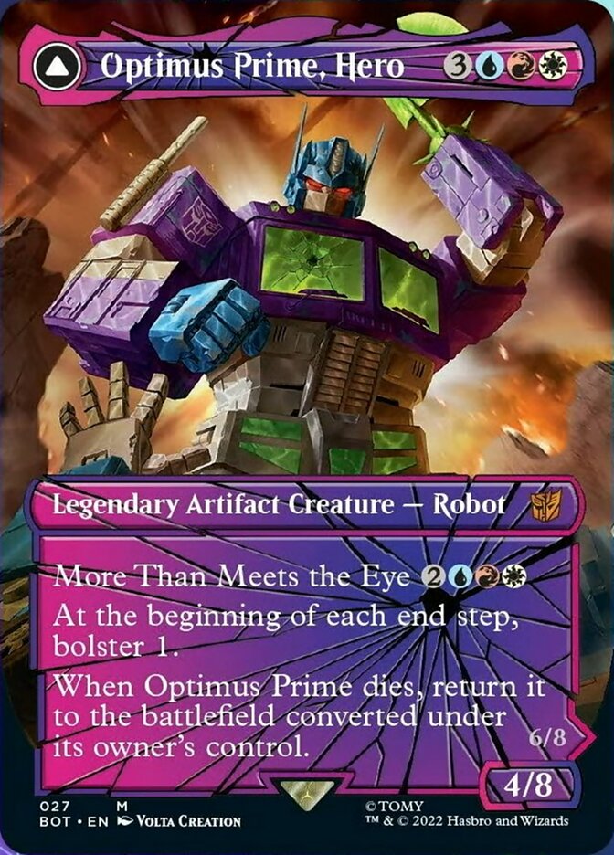 Optimus Prime, Hero // Optimus Prime, Autobot Leader (Shattered Glass) [Universes Beyond: Transformers] - Destination Retro