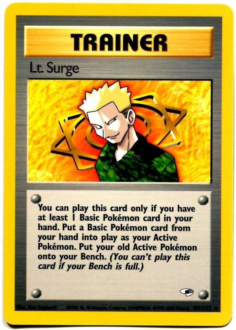 Lt. Surge (101/132) [Gym Heroes Unlimited] - Destination Retro