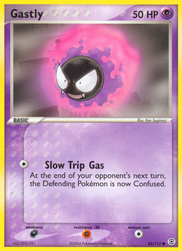 Gastly (63/112) [EX: FireRed & LeafGreen] - Destination Retro