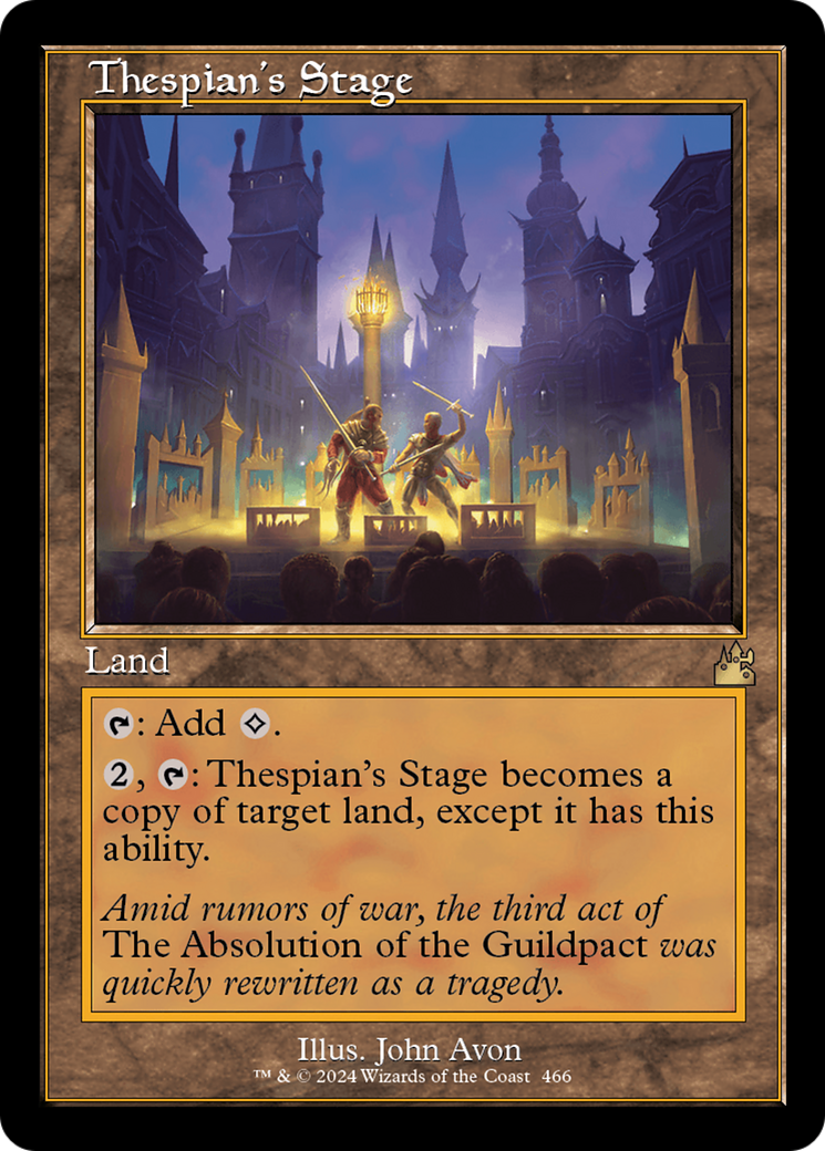 Thespian's Stage (Retro Frame) [Ravnica Remastered] - Destination Retro